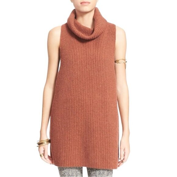 Free People Need It Now Vest in Burnt Caramel size M - Picture 7 of 7